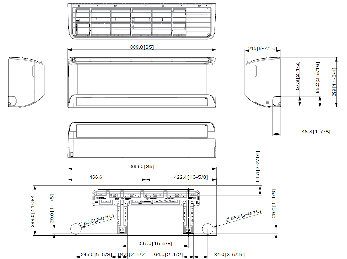SAMSUNG SIENINIS BEVĖJO NORDIC WINDFREE 3.5/4.0 kW šilumos siurblio oras oras komplektas - Image 7