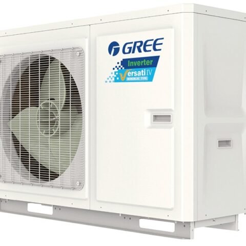 Šilumos siurblys oras/vanduo Gree Versati IV monoblokas 12/11.10 kW R32 trifazis