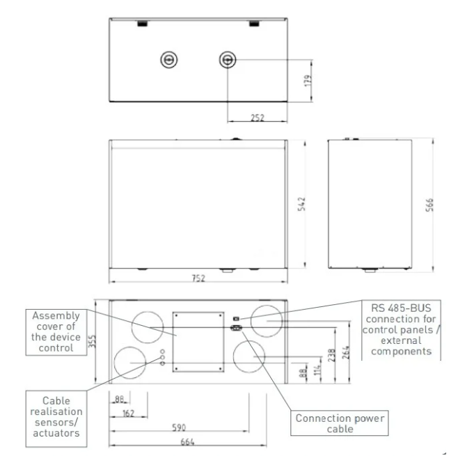 Plokštelinis ENTALPINIS rekuperatorius Zehnder Focus 200 ERV - Image 2