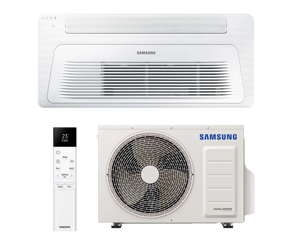 SAMSUNG BEVĖJĖS Windfree™ S2 vienkryptės kasetės tipo 2.6/3.3 kW šilumos siurblio oras oras komplektas