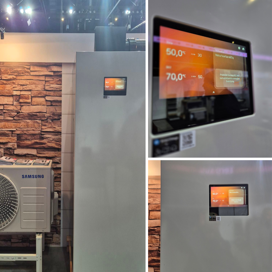 SAMSUNG oras–vanduo 6.0/6.5 kW SPLIT NORDIC šilumos siurblys su 200 l talpa, WIFI - Image 8