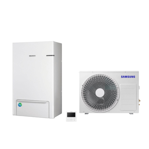 SAMSUNG oras-vanduo 6.0/6.5 kW SPLIT šilumos siurblio KOMPLEKTAS (be tūrinio šildytuvo)