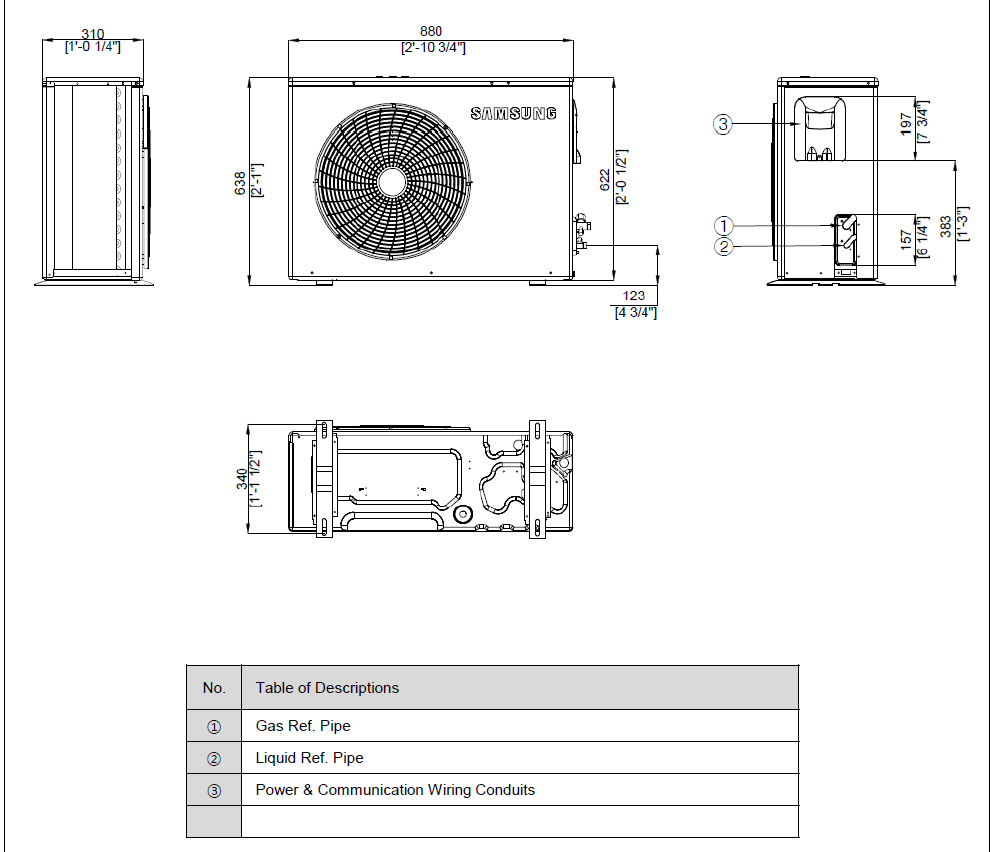 SAMSUNG oras-vanduo 4.4/5.0 kW SPLIT šilumos siurblio KOMPLEKTAS (be tūrinio šildytuvo) - Image 4