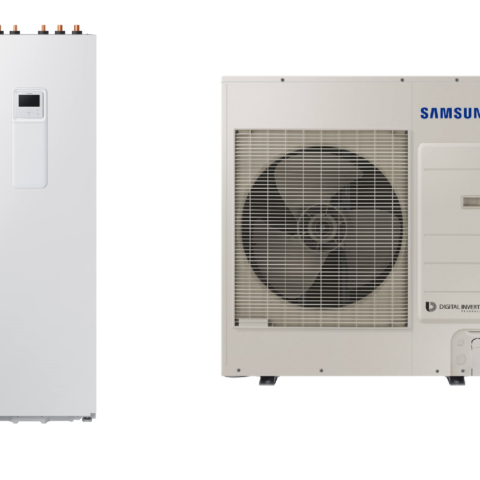 SAMSUNG oras-vanduo 9.0/8.7 kW SPLIT šilumos siurblio KOMPLEKTAS (su 200 l tūriniu šildytuvu)
