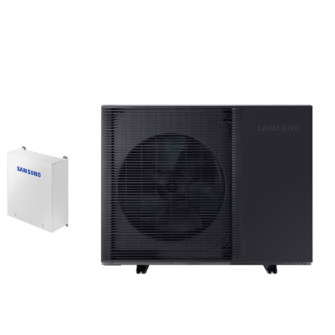 SAMSUNG oras-vanduo 14 kW Mono HT Quiet šilumos siurblys monoblokas, trifazis, su valdymo automatika KOMPLEKTE
