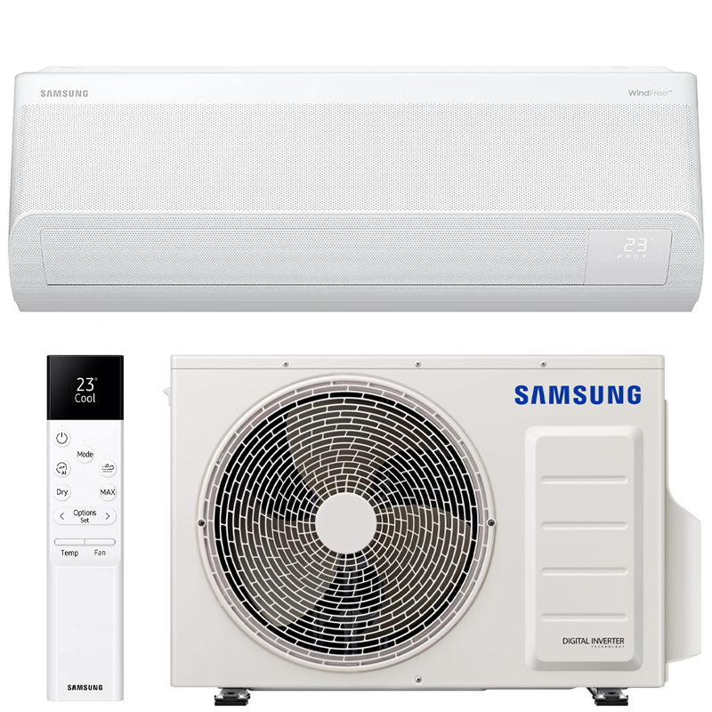 SAMSUNG SIENINIS BEVĖJIS Windfree™ Comfort S2 (buv. Arise), 6.5/7.4 kW oro kondicionieriaus komplektas