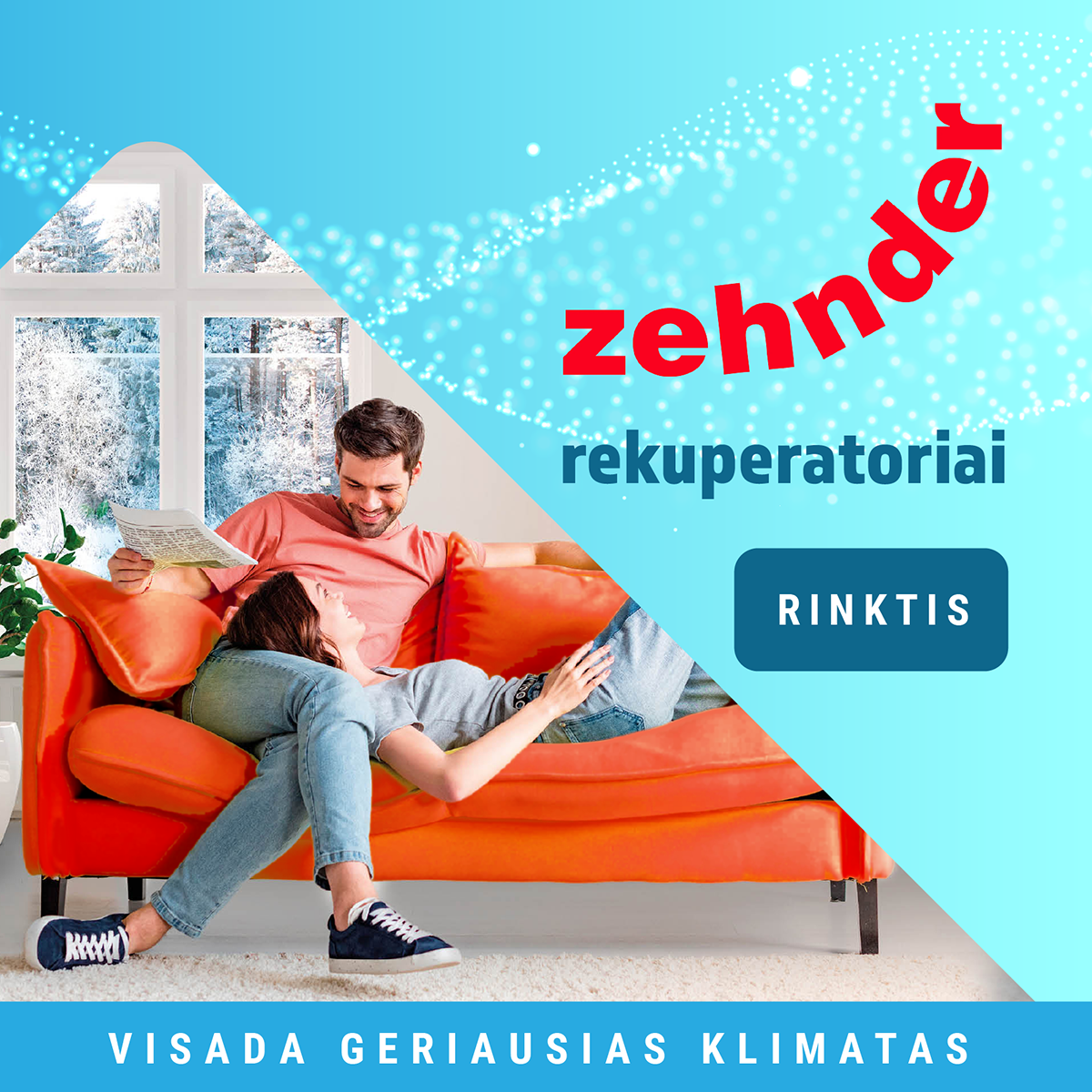 Sieninis valdymo pultas ZEHNDER ComfoSense C67 (ComfoAir 180/200/375 rekuperatoriams) - Image 2