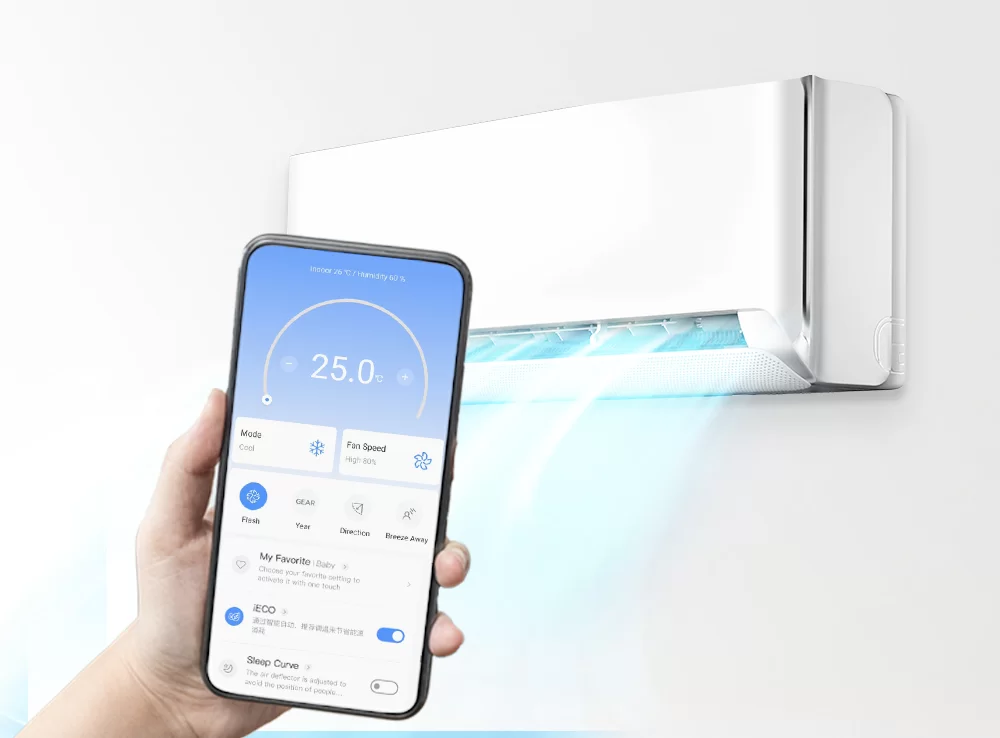 Midea Breezeless E sieninio oro kondicionieriaus 5.3/5.6 kW komplektas - Image 2